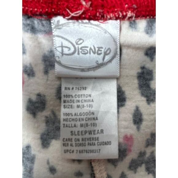 Disney Minnie Mouse Sleepwear Lounge Pajama Pants Leopard Print Size M (8-10) - Picture 4 of 6